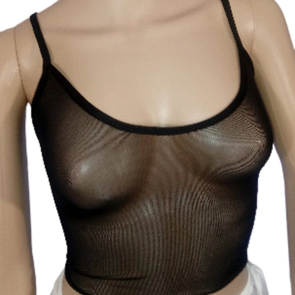 Rave tank top Mesh crop top choose your color